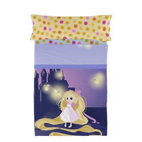 Jeu de draps HappyFriday Mr Fox Long Braid Multicouleur Lit 1 persone 2 Pièces