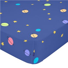 Drap housse HappyFriday LE PETIT PRINCE Multicouleur 105 x 200 x 32 cm