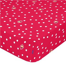 Drap housse HappyFriday MR FOX Rouge Multicouleur 60 x 120 x 14 cm