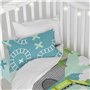 Parure de couette HappyFriday Happynois Train Multicouleur Lit de bébé 2 Pièces