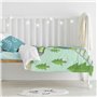 Parure de couette HappyFriday Happynois Train Multicouleur Lit de bébé 2 Pièces