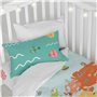 Parure de couette HappyFriday Happynois World Map Multicouleur Lit de bébé 2 Pièces