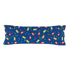 Taie d'oreiller HappyFriday Baleno Teen Blue Hotdog Multicouleur 45 x 110 cm