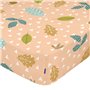 Drap housse HappyFriday Moshi Moshic Harvestwood Multicouleur 60 x 120 x 14 cm