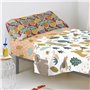 Drap housse HappyFriday MOSHI MOSHI Multicouleur 105 x 200 x 32 cm