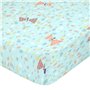 Drap housse HappyFriday MOSHI MOSHI Bleu Multicouleur 60 x 120 x 14 cm