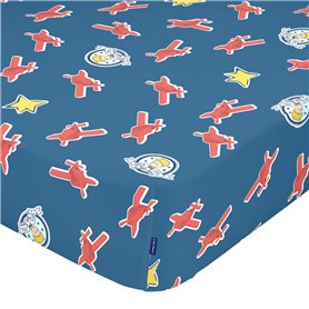 Drap housse HappyFriday LE PETIT PRINCE Multicouleur 105 x 200 x 32 cm