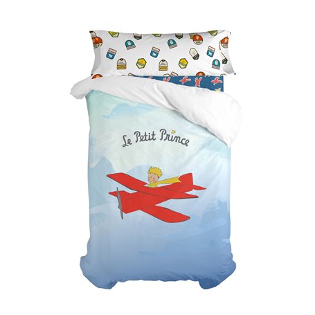 Parure de couette HappyFriday Le Petit Prince Son Avion Multicouleur Lit 1 persone 2 Pièces