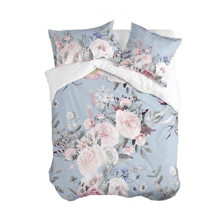 Housse de Couette HappyFriday Soft bouquet Multicouleur 155 x 220 cm