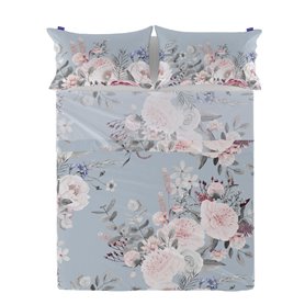 Drap HappyFriday Soft bouquet Multicouleur 210 x 270 cm