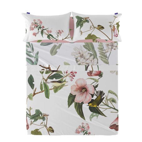 Drap HappyFriday Blooming Multicouleur 260 x 270 cm (Fleurs)