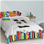 Parure de couette HappyFriday Mr Fox Bat Multicouleur Lit 1 persone 2 Pièces