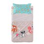 Jeu de draps HappyFriday Moshi Moshi Fantasy Multicouleur Lit de bébé 2 Pièces