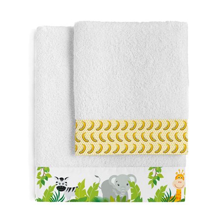 Ensemble de serviettes de toilette HappyFriday Mr Fox Wild Multicouleur 2 Pièces