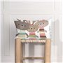 Housse de coussin HappyFriday Moshi Moshi Rabbit Family Multicouleur 50 x 30 cm