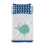 Jeu de draps HappyFriday Moshi Moshi Whale Multicouleur Lit de bébé 2 Pièces