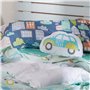 Parure de couette HappyFriday Moshi Moshi Holidays Multicouleur Lit 1 persone 2 Pièces