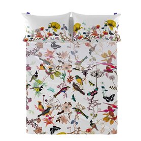 Drap HappyFriday Birds of paradise Multicouleur 180 x 270 cm