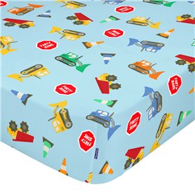 Drap housse HappyFriday MR FOX Multicouleur 105 x 200 x 32 cm