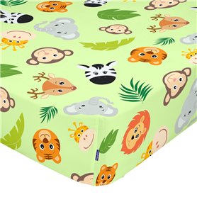 Drap housse HappyFriday MR FOX Multicouleur 105 x 200 x 32 cm