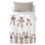 Taie d'oreiller HappyFriday Moshi Moshi Rabbit Family Multicouleur 50 x 75 cm