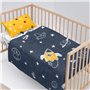 Jeu de draps HappyFriday Mr Fox Starspace Multicouleur Lit de bébé 2 Pièces