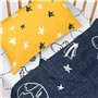 Jeu de draps HappyFriday Mr Fox Starspace Multicouleur Lit de bébé 2 Pièces