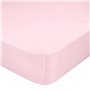 Drap housse HappyFriday BASIC KIDS Rose clair 60 x 120 x 14 cm