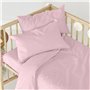 Drap housse HappyFriday BASIC KIDS Rose clair 60 x 120 x 14 cm