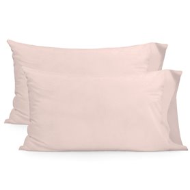 Taie d'oreiller HappyFriday BASIC Rose clair 50 x 75 cm (2 Unités)