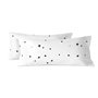 Taie d'oreiller HappyFriday Blanc Constellation Multicouleur 45 x 110 cm (2 Unités)