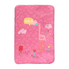 Couverture HappyFriday Moshi Moshi Hola Multicouleur Microfibre 110 x 140 cm