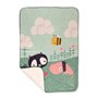 Couverture HappyFriday Moshi Moshi Best Buddies Multicouleur Microfibre 110 x 140 cm