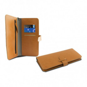 Housse Universelle pour Mobile Livre Smartphone 5,5" KSIX Wallet Orange 14,99 €