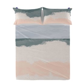 Drap HappyFriday Blanc Seaside Multicouleur 180 x 270 cm