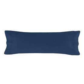 Taie d'oreiller HappyFriday BASIC Blue marine 45 x 110 cm