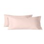 Taie d'oreiller HappyFriday BASIC Rose clair 45 x 110 cm (2 Unités)