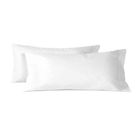 Taie d'oreiller HappyFriday BASIC Blanc 45 x 110 cm (2 Unités)
