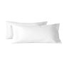 Taie d'oreiller HappyFriday BASIC Blanc 45 x 110 cm (2 Unités)