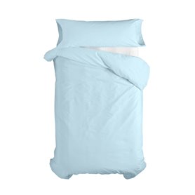 Parure de couette HappyFriday Basic Kids Bleu Lit 1 persone 2 Pièces