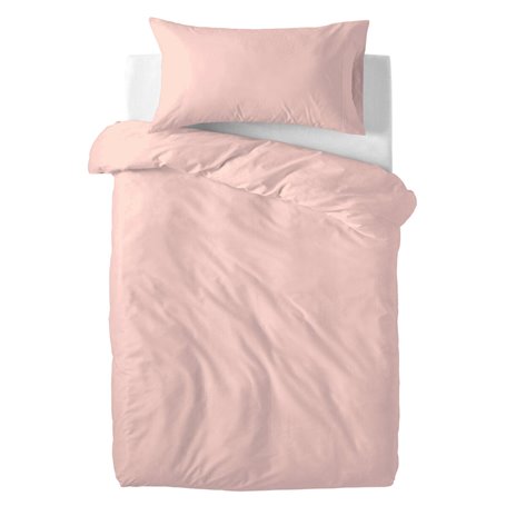 Parure de couette HappyFriday Basic Kids Rose clair Lit de bébé 2 Pièces