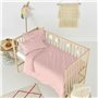 Parure de couette HappyFriday Basic Kids Rose clair Lit de bébé 2 Pièces