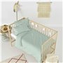 Parure de couette HappyFriday Basic Kids Menthe Lit de bébé 2 Pièces