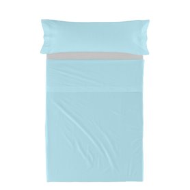 Jeu de draps HappyFriday BASIC KIDS Bleu Lit 1 persone 2 Pièces