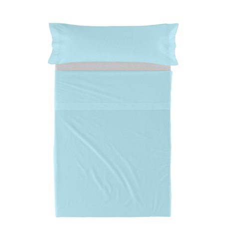 Jeu de draps HappyFriday BASIC KIDS Bleu Lit 1 persone 2 Pièces