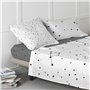 Drap housse HappyFriday BLANC Multicouleur 105 x 200 x 32 cm