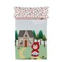 Jeu de draps HappyFriday Mr Fox Red Riding Hood Multicouleur Lit 1 persone 2 Pièces