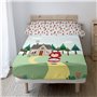 Jeu de draps HappyFriday Mr Fox Red Riding Hood Multicouleur Lit 1 persone 2 Pièces