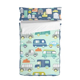 Housse de couette non rembourrée HappyFriday Moshi moshi Holidays Multicouleur 90 x 200 cm