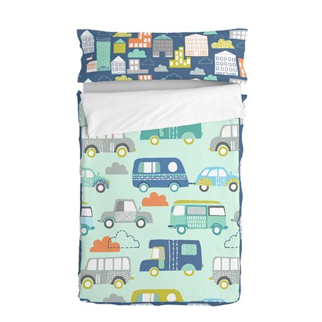 Housse de couette non rembourrée HappyFriday Moshi moshi Holidays Multicouleur 90 x 200 cm